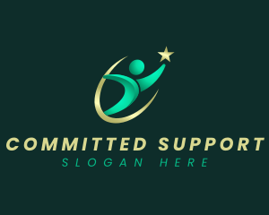 Human Support Ambition logo design