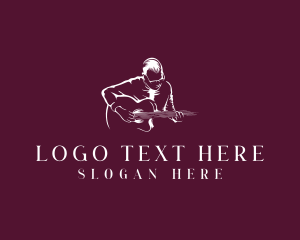 Guitarist Country Music Musician logo