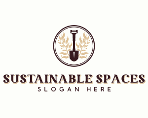 Shovel Landscaper Planting logo