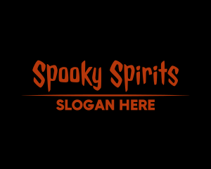 Spooky Thriller Halloween  logo design