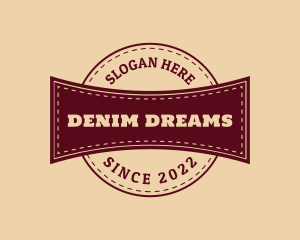 Denim Stitch Western Business logo design