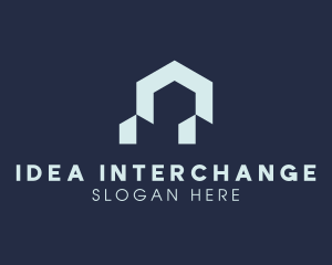 Modern Home Real Estate logo design