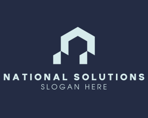 Modern Home Real Estate logo design