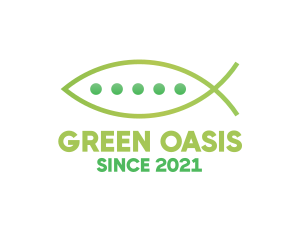Organic Fish Pea logo design