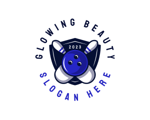 Bowling Competition Athletic Logo