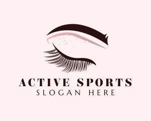 Makeup Eyebrow Eyelash Salon Logo