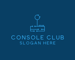 Blue Gaming Console  logo design