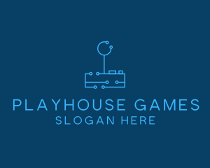 Blue Gaming Console  logo design