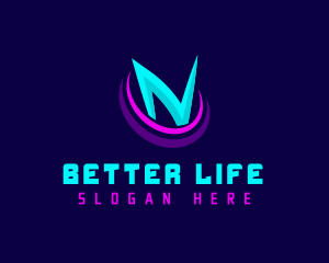 Cyber Gaming Letter N Logo