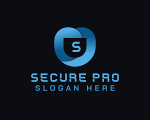 Tech Security Shield logo design