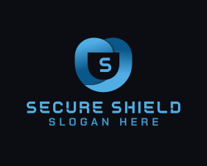 Tech Security Shield logo design