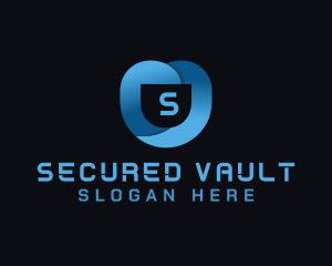 Tech Security Shield logo design