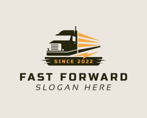 Fast Lightning Truck  logo design