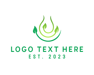 Water Leaf Plant logo