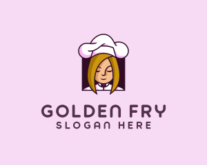 Woman Chef Cook logo design