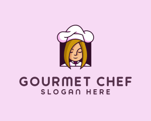 Woman Chef Cook logo design