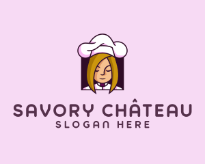 Woman Chef Cook logo design