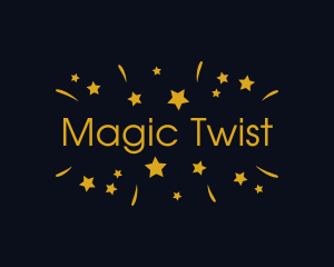 Magic Star Confetti Party logo design