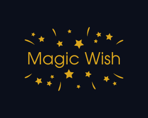 Magic Star Confetti Party logo design