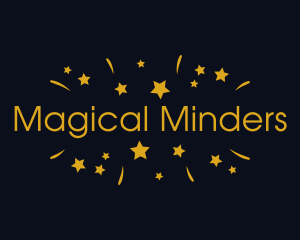 Magic Star Confetti Party logo design