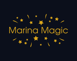 Magic Star Confetti Party logo design