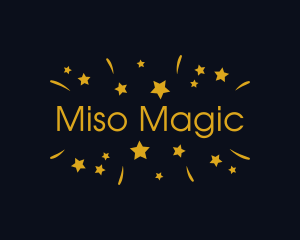 Magic Star Confetti Party logo design