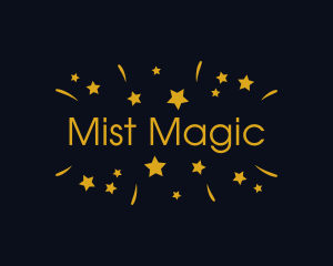 Magic Star Confetti Party logo design