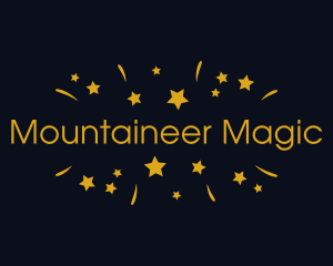 Magic Star Confetti Party logo design