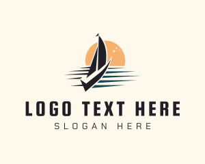 Yacht Sail Sunset logo