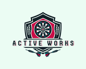 Target Shield Darts logo design