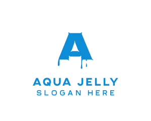 Paint Liquid Dripping logo design