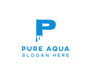 Paint Liquid Dripping logo design