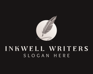 Author Writing Quill  logo