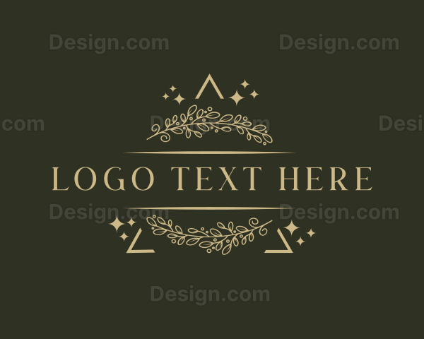 Foliage Floral Wreath Logo