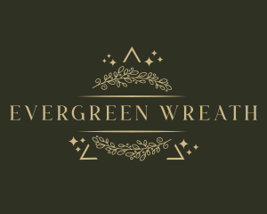 Foliage Floral Wreath logo design