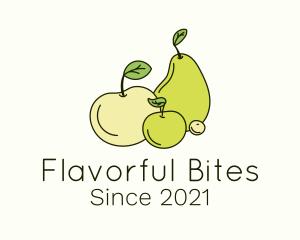 Organic Fruit Plant logo design