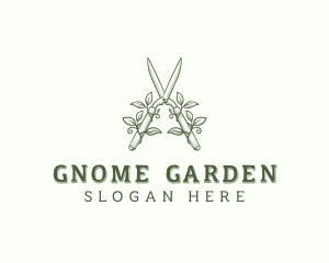 Gardener Grass Shears logo design