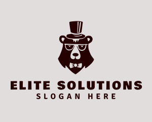 Top Hat Bear Fashion logo design