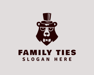 Top Hat Bear Fashion logo design