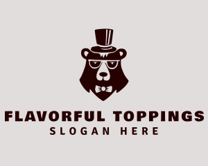 Top Hat Bear Fashion logo design