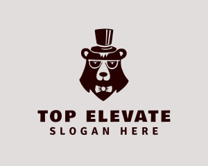 Top Hat Bear Fashion logo design