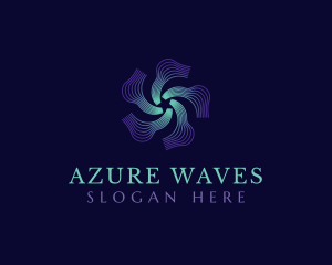 Star Wave Circuit logo design