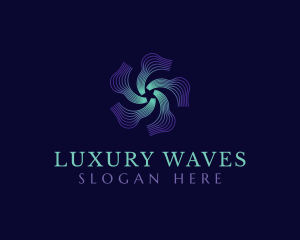 Star Wave Circuit logo design