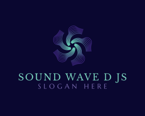 Star Wave Circuit logo design