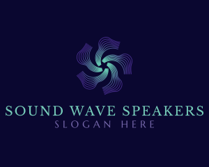 Star Wave Circuit logo design