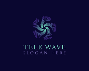 Star Wave Circuit logo design