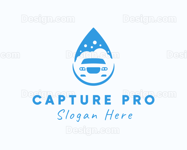 Car Wash Droplet Logo