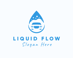 Car Wash Droplet logo design