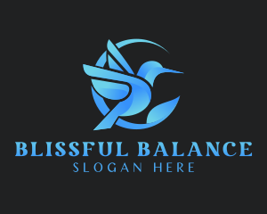 Wellness Skincare Hummingbird logo