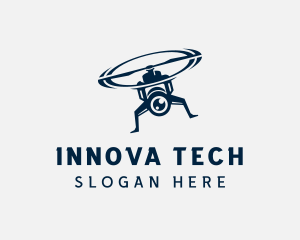 Drone Camera Tech logo design